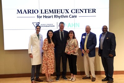 Mario Lemieux Foundation, Highmark Health Announce Major Gift to AHN Cardiovascular Institute, Establishing "The Mario Lemieux Center for Heart Rhythm Care"