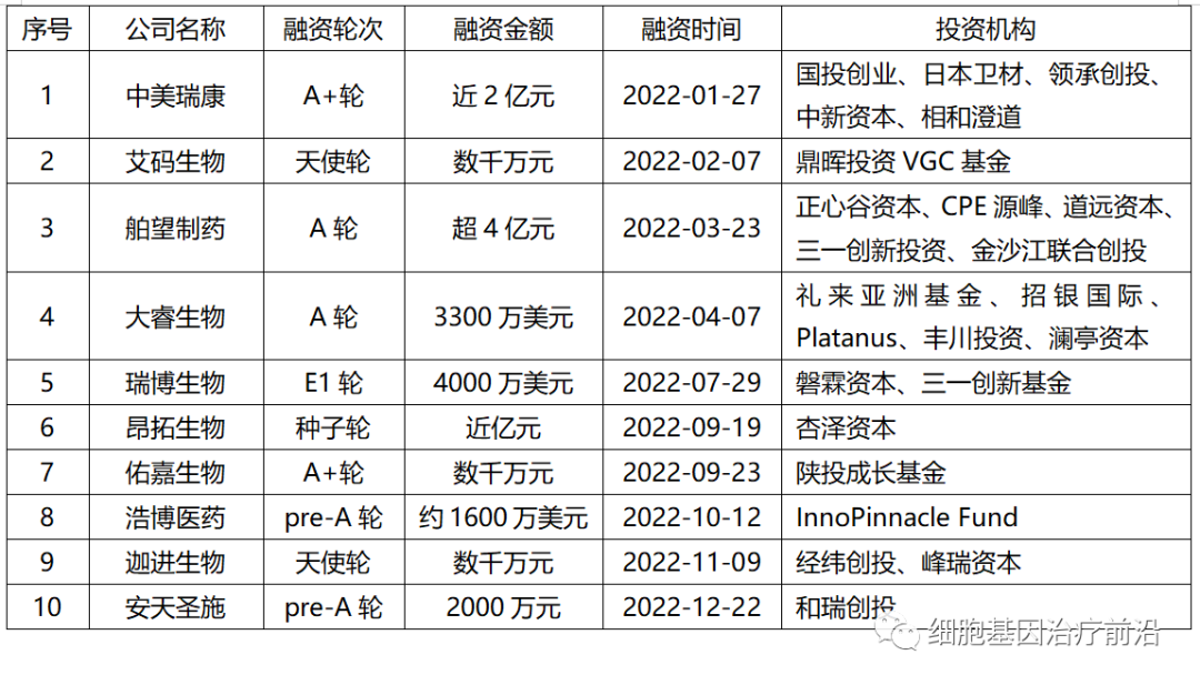 2022年度小核酸药物营收排名TOP10