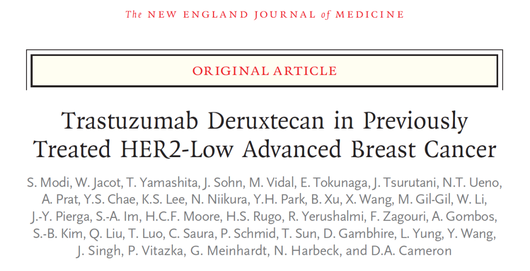 NEJM：ADC药物效果惊艳，延长晚期乳腺癌患者无进展生存期50%