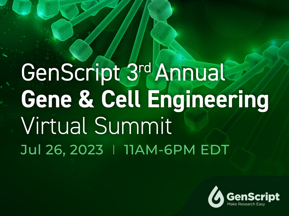 GenScript to Host Third Annual Gene & Cell Engineering Virtual Summit