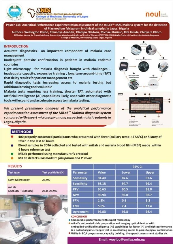 On-Device AI Healthcare Company Noul Announces 2 Clinical Performance Studies at Pan-African Malaria Conference